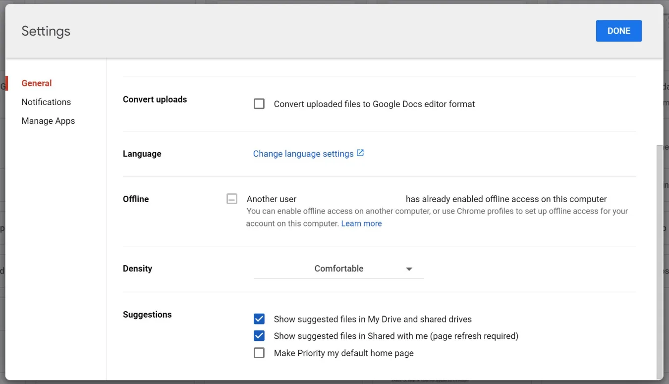 If you want to access files in Google Drive while offline, you need to remember to enable the setting before you go somewhere without internet access.