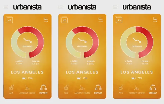 Urbanista Los Angeles solar-charging headphones.