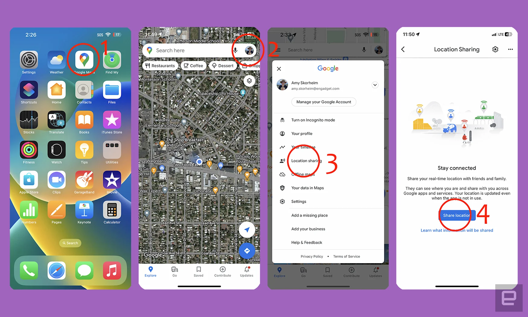 How to share your location using an iPhone