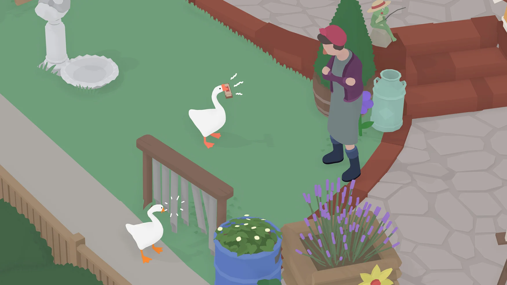 The video game Untitled Goose Game.