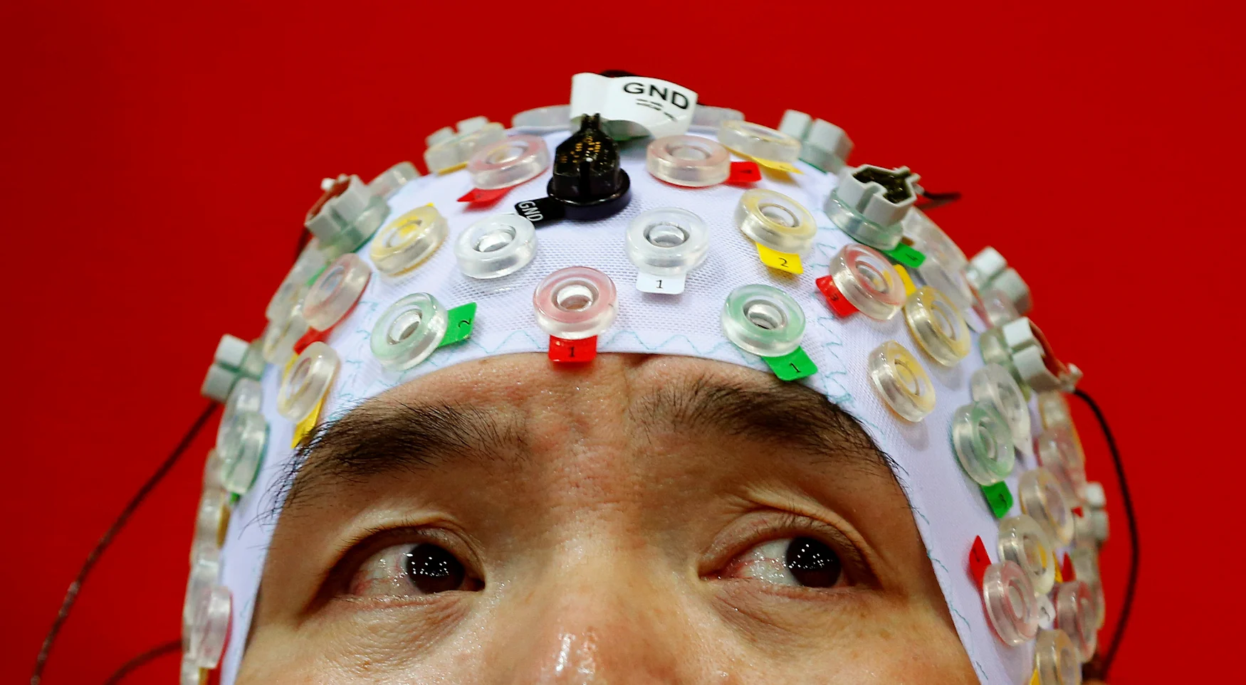 Hong Gi Kim of South Korea competes during the Brain-Computer Interface Race (BCI) at the Cybathlon Championships in Kloten, Switzerland October 8, 2016. REUTERS/Arnd Wiegmann