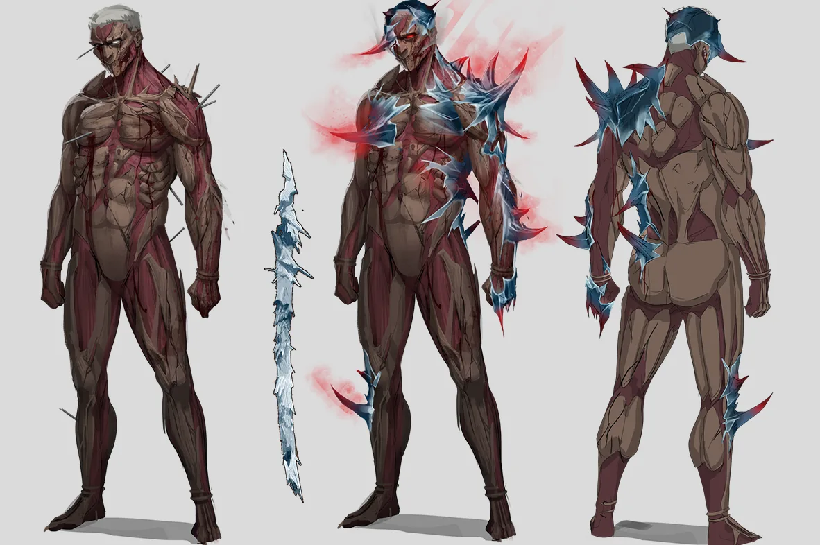 An outfit for Dead by Daylight killer The Oni based on Attack on Titan's Armored Titan 