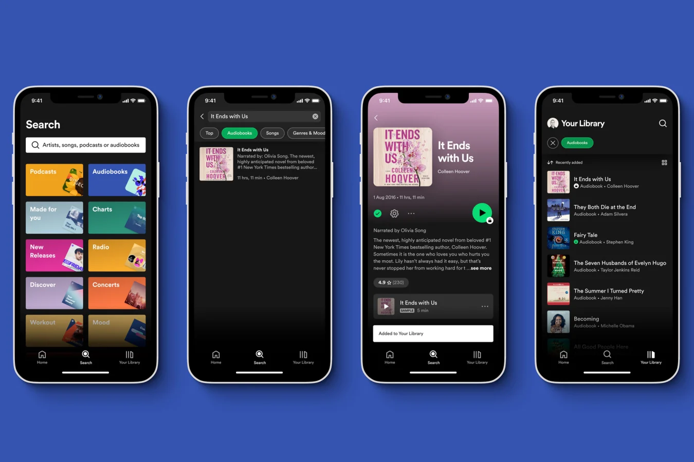 Spotify dives into audiobooks with a library of over 300,000 titles | Engadget thumbnail