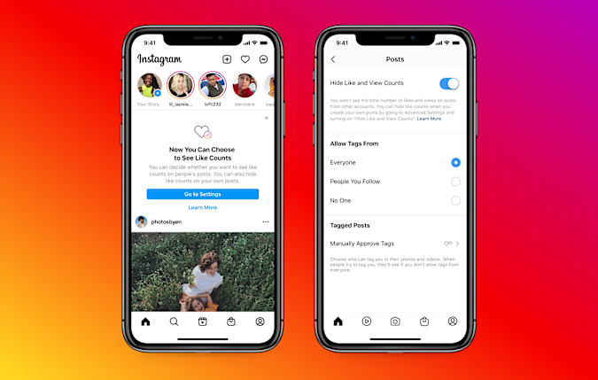 Users can enable posts without likes in their settings.