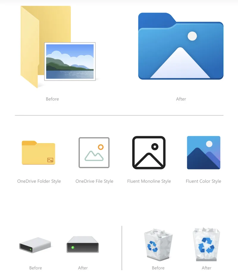 Microsoft shows off Windows 10's new File Explorer icons | Engadget