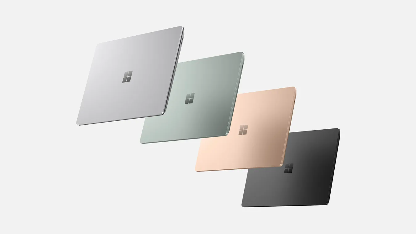 The Surface Laptop 5 will be available in four colors, include a new sage green option. 