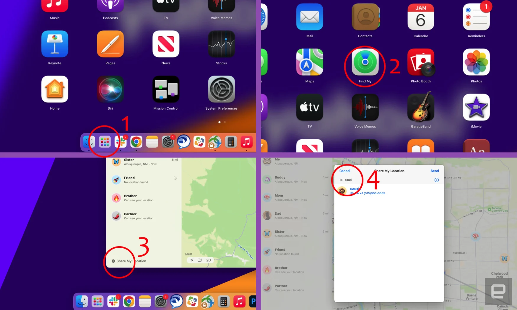 Cómo compartir tu ubicación usando un iPhone - Mac