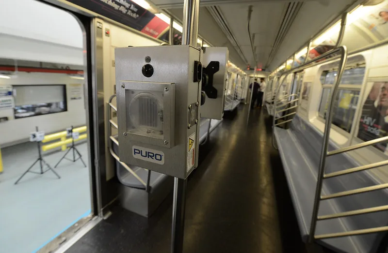 MTA installs Puro Lighting UV disinfectant devices.