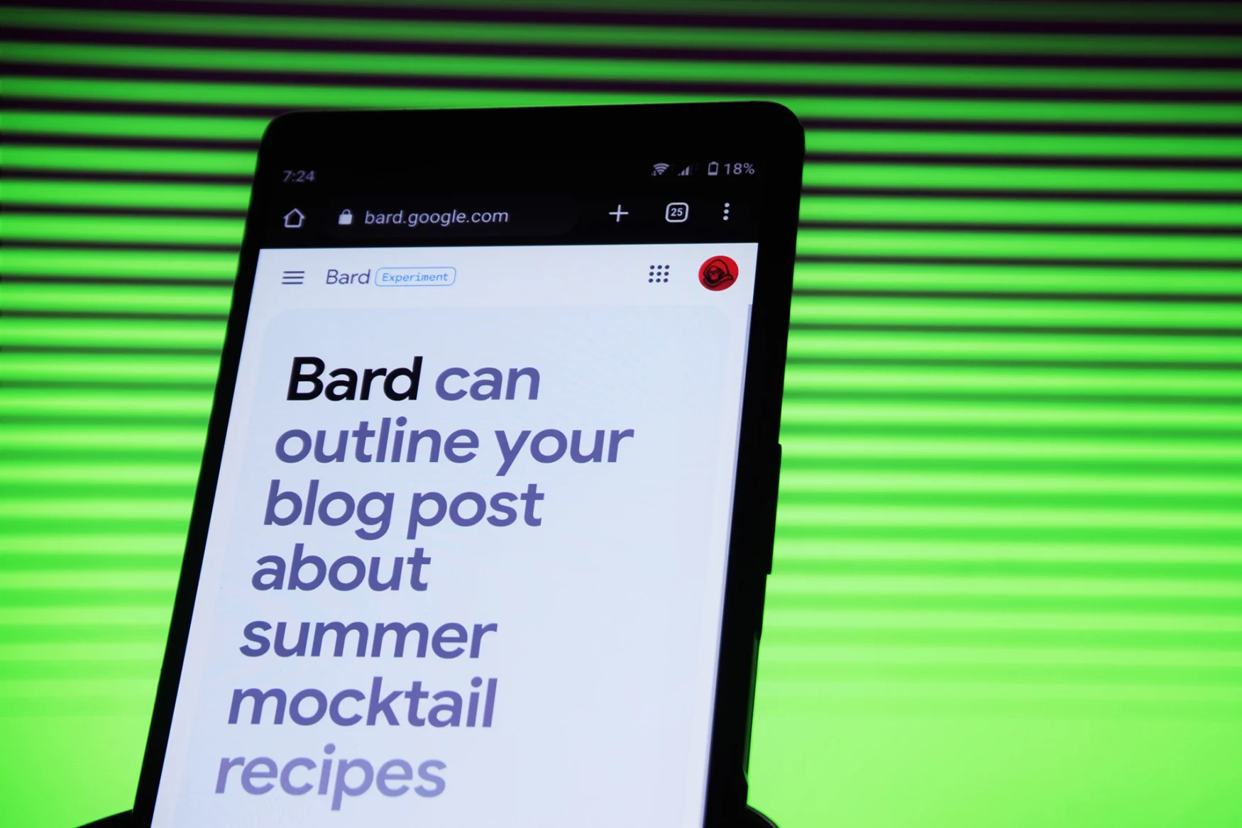 Google Bard di ponsel Android