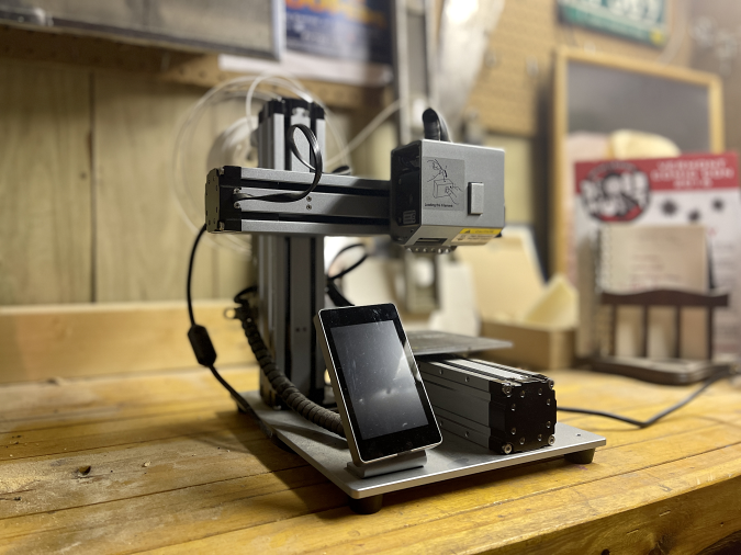 My personal 3D printer: a Snapmaker, which I’ve used to print a variety of parts for
costumes. The expiration of 3D-printing patents has helped the home-printer market explode.

