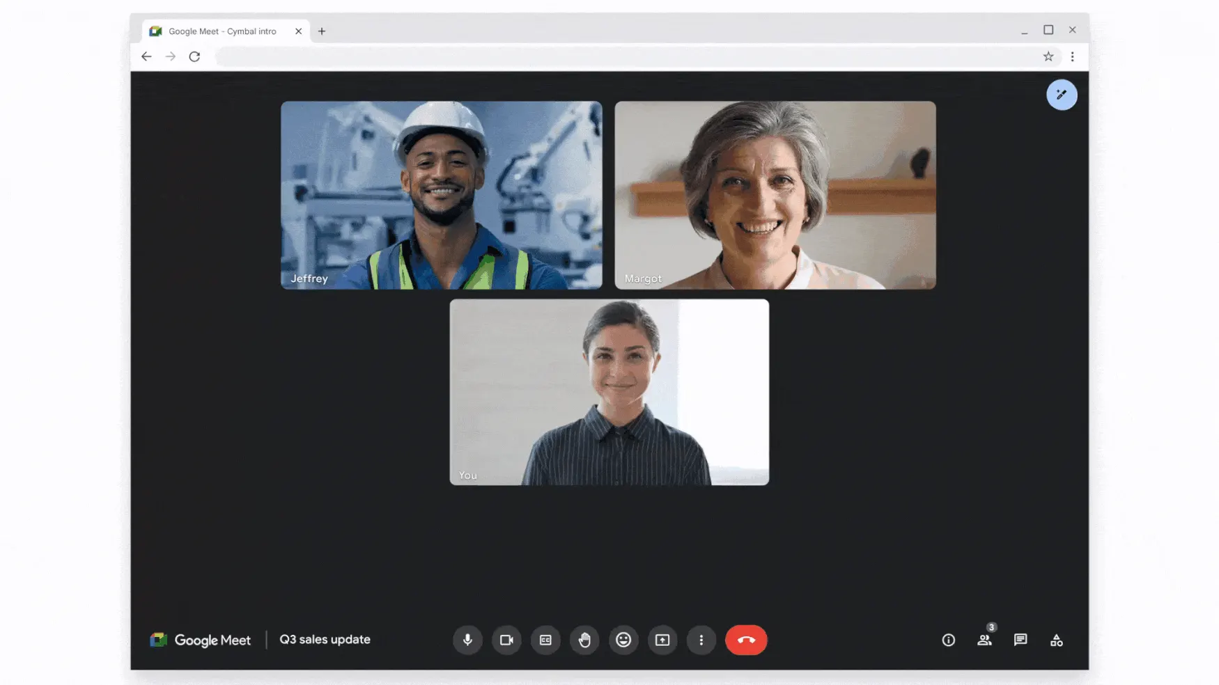 Google Duet AI in Google Meet, showing a feature that can catch users up on what they missed in a meeting if they join it late.