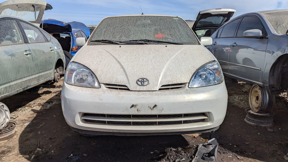 22 - 2003 Toyota Prius sedan in Colorado junkyard - photo by Murilee Martin
