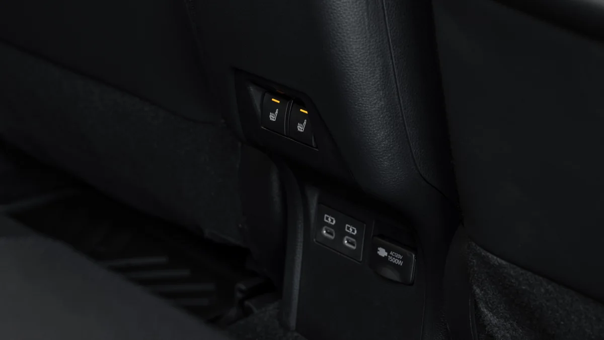 2023 Toyota Prius Prime back seat controls