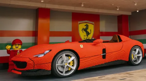 <h6><u>Ferrari Monza SP1 in life-size built from Lego bricks</u></h6>
