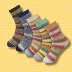 These pretty wool socks will keep your tootsies cozy — 5 pairs are down to $8