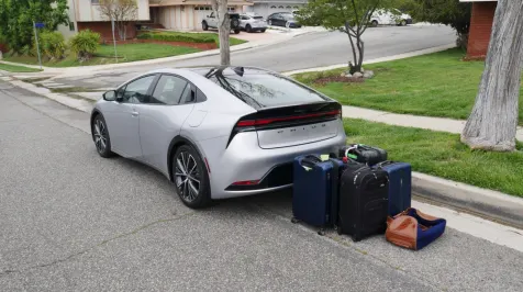 <h6><u>Toyota Prius Luggage Test: How big is the trunk?</u></h6>