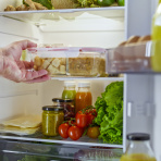 I write about kitchen products for a living, and my cluttered fridge could really use these Amazon organizers