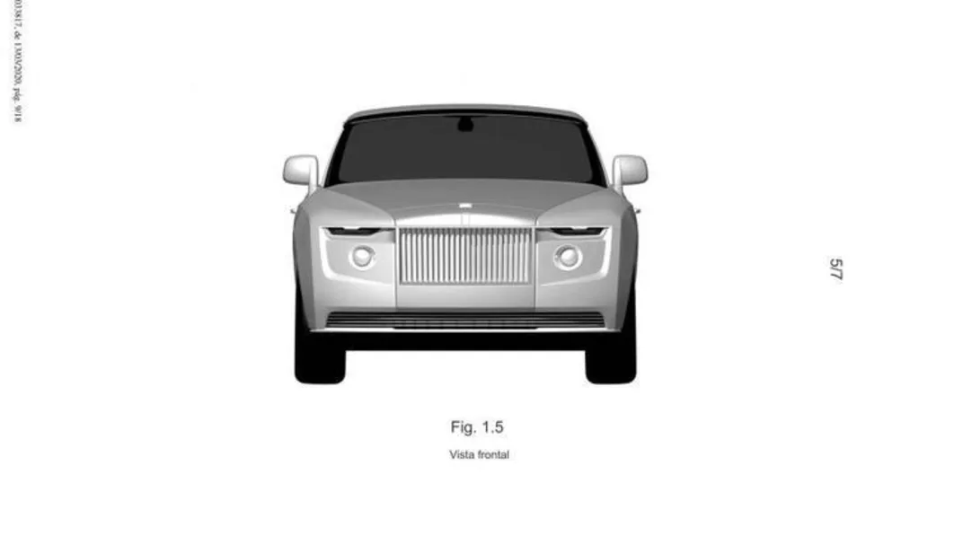 Rolls-Royce one-off model, patent images