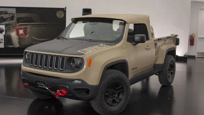  Galería de fotos del concepto de camioneta Jeep Renegade Comanche