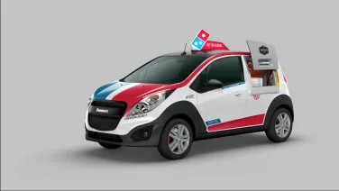 Domino's reveals Chevy Spark-based delivery car