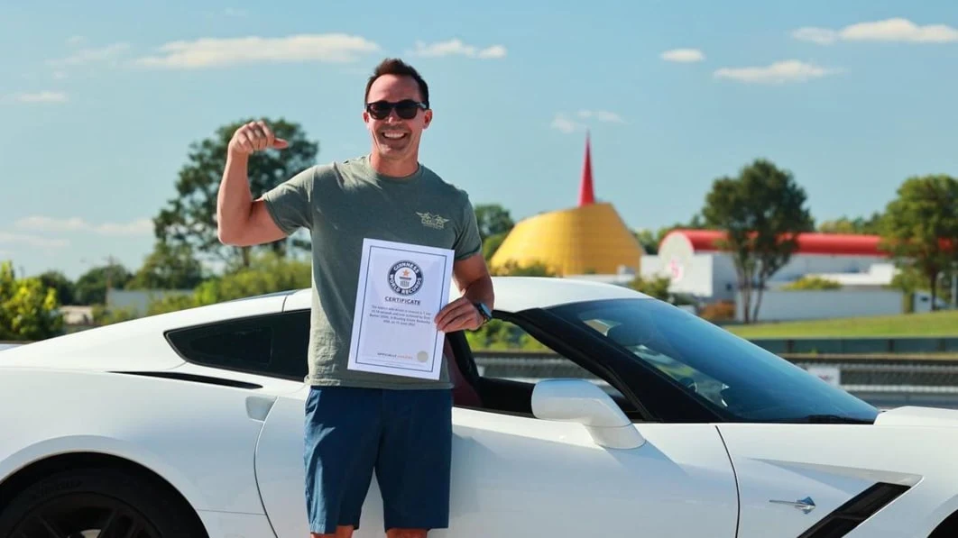 Tennessee man sets Guinness World Record for fastest mile driven in reverse
