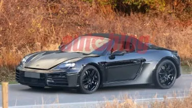 Electric Porsche Boxster spied for the first time