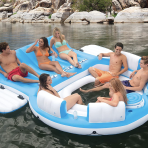 Yes, Amazon sells giant pool floats that'll fit all your friends — pump it up!