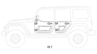Jeep Wrangler donut doors patent images