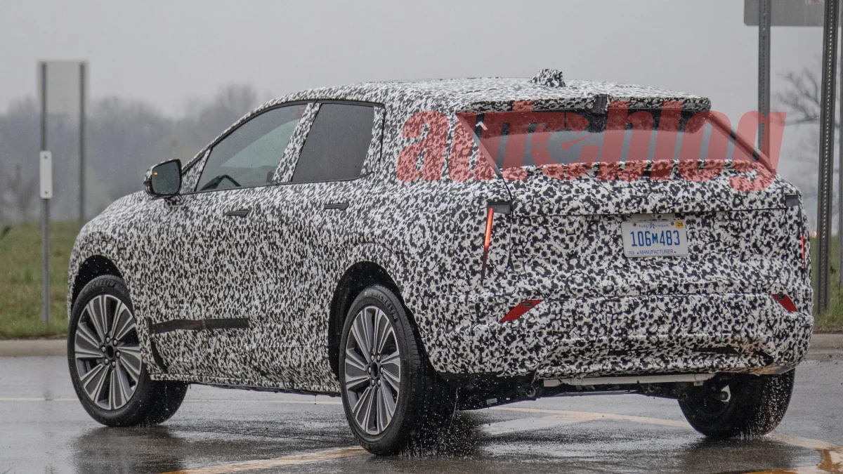 Electric Cadillac compact SUV spied