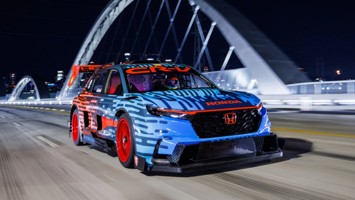 Honda CR-V Hybrid Racer First Ride: 800-hp ‘Beast’ will get the kids to school early
