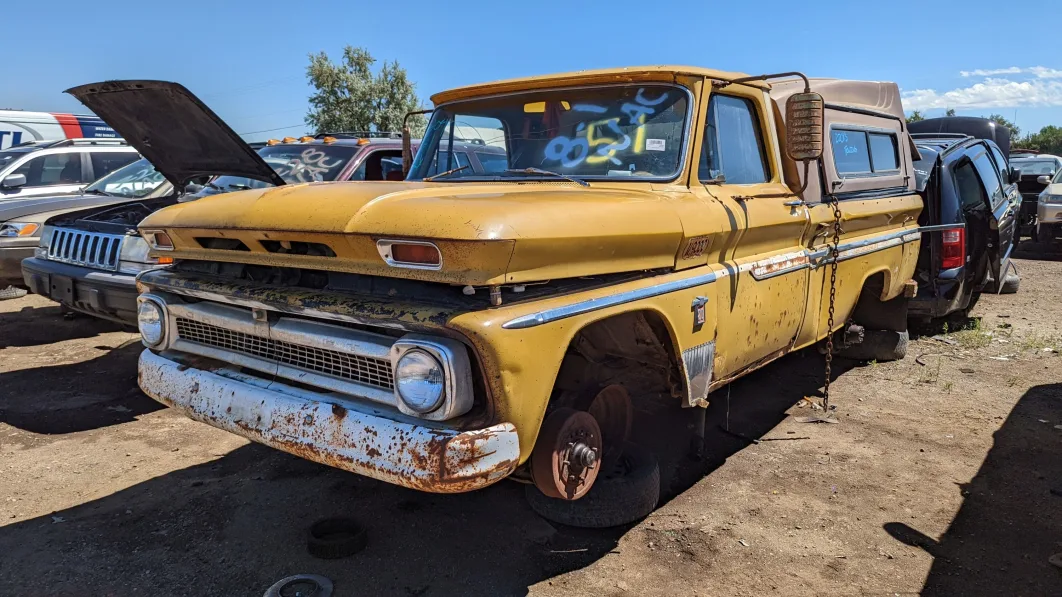 53 - 1964 Chevrolet C20 Pickup in Colorado junkyard - Photo by Murilee Martin
