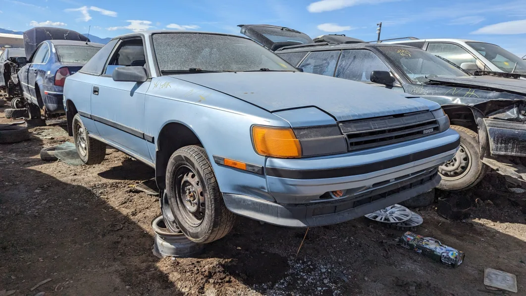 24 - 1986 Toyota Celica in Colorado junkyard - photo by Murilee Martin