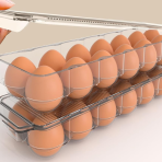 Scrambling for more fridge space? This stacking egg holder is down to just $9