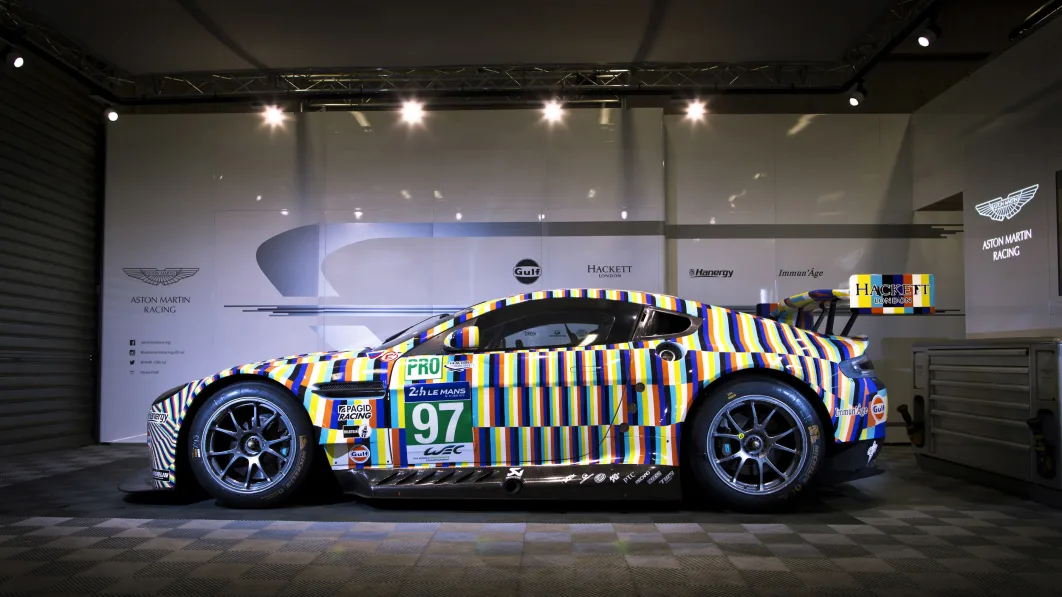 Aston Martin Vantage GTE Art Car Tobias Rehberger side view