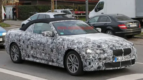 <h6><u>2020 BMW 4 Series convertible spied on the road</u></h6>