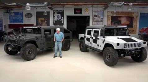 <h6><u>Mil-Spec Hummers rumble into Jay Leno's Garage</u></h6>
