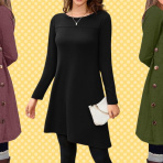 Amazon shoppers say this comfy tunic — down to $22 — has a 'slimming effect'