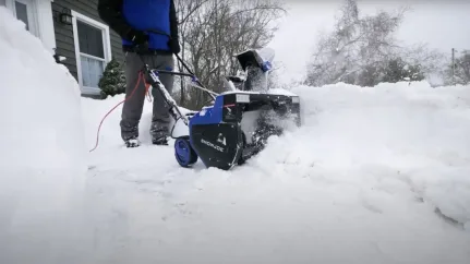 This all-electric snow thrower is available for 25% off right now