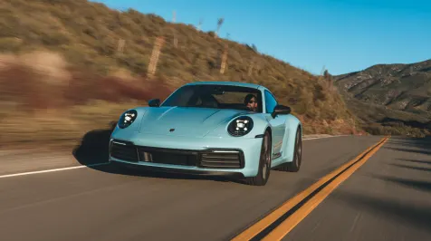 <h6><u>2023 Porsche 911 Carrera T in Gulf Blue</u></h6>