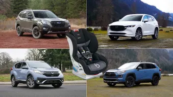 CUV car seat test: Mazda CX-5 vs. Toyota RAV4 vs. Subaru Forester vs. Honda CR-V