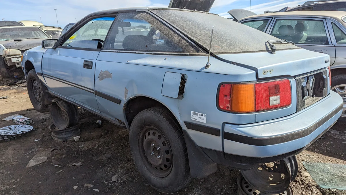 37 - 1986 Toyota Celica in Colorado junkyard - photo by Murilee Martin