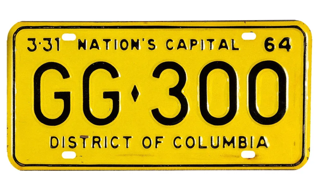 JFK limo license plate front