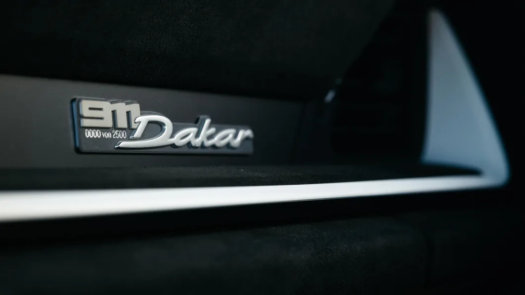 2023 Porsche 911 Dakar dash badge