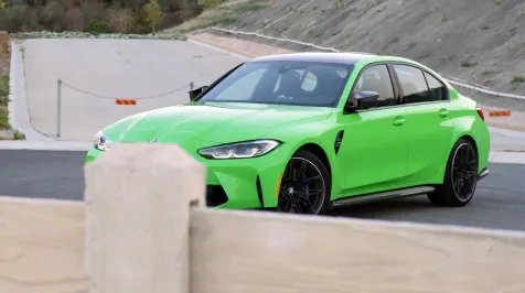 <h6><u>2022 BMW M3 in Verde Mantis</u></h6>