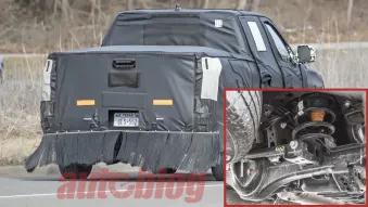 Toyota Tundra coil suspension spy photos