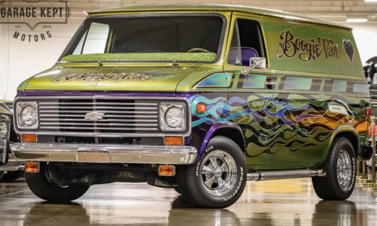 This 1975 custom Chevy van has a must-see interior - Autoblog