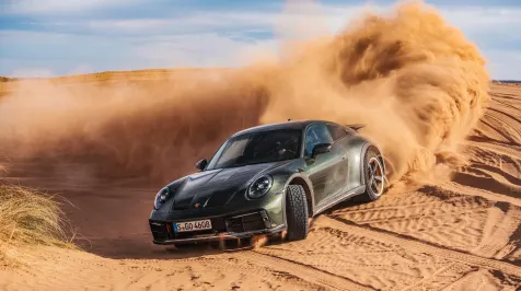 <h6><u>2023 Porsche 911 Dakar in Oak Green</u></h6>
