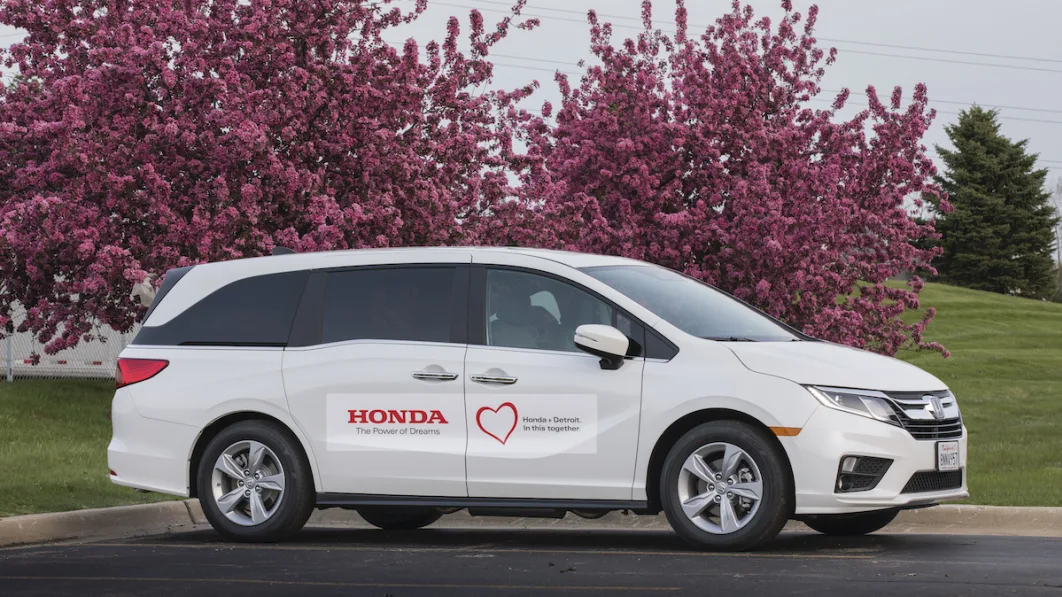 Ten specially outfitted Honda Odyssey minivans will be used to t