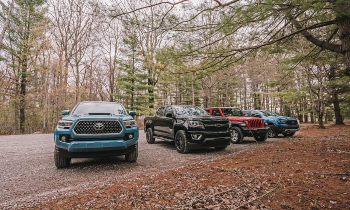 Mid-Size Truck Comparison: Tacoma, Ranger, Gladiator, Colorado - Autoblog