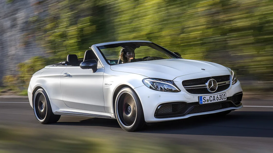 2017 Mercedes-AMG C63 S Cabriolet driving